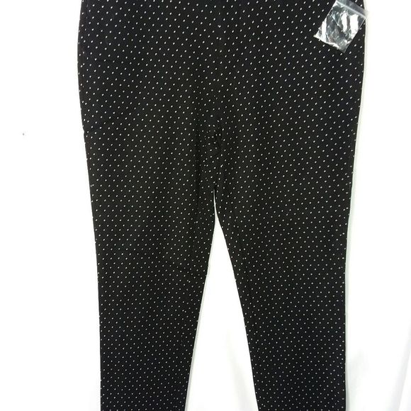 Faded Glory jeans women's size 6 black white flecks ankle pants NWOT pockets - Picture 1 of 10